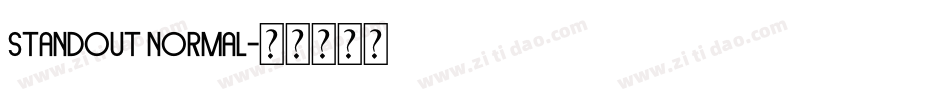 Standout Normal字体转换